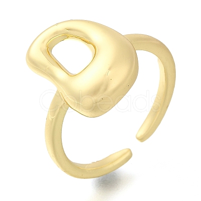 Rack Plating Brass Open Cuff Rings RJEW-S394-01G-D-1