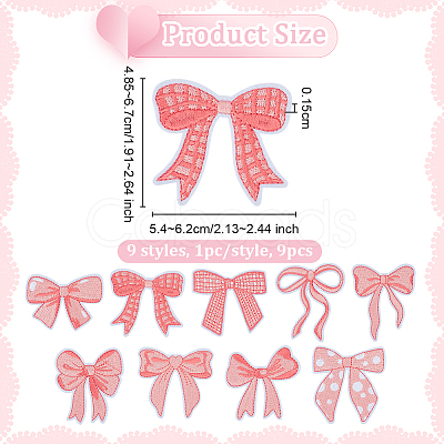 Computerized Embroidery Cloth Iron on/Sew on Patches FIND-WH0199-08-1