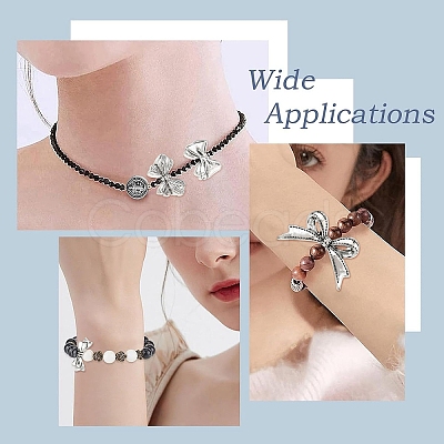 60Pcs 6 Styles Tibetan Style Alloy Beads TIBEB-YW0001-38-1