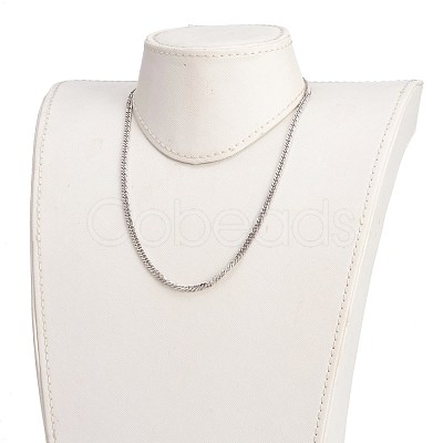 Non-Tarnish 304 Stainless Steel Diamond Cut Chunky Curb Chains NJEW-JN03213-02-1