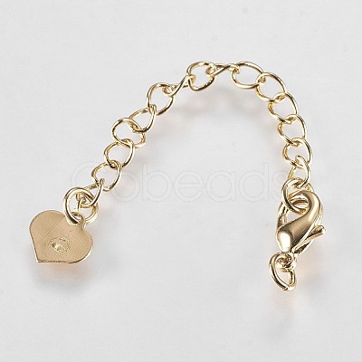 Long-Lasting Plated Brass Chain Extender X-KK-K210-05G-1