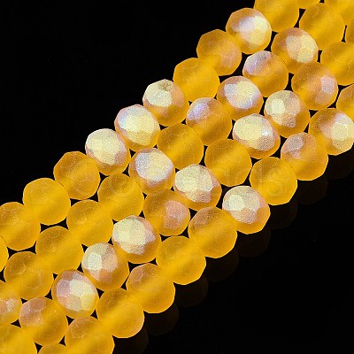 Transparent Glass Beads Strands EGLA-A044-T6mm-MB05-1
