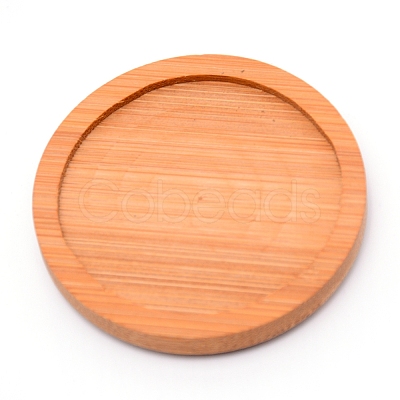 Bamboo Round Plant Saucer AJEW-WH0188-45A-1