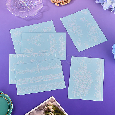6 Sheets Luminous Paper Tattoo Stickers STIC-TAC0001-007B-1