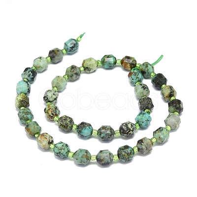 Natural African Turquoise(Jasper) Beads Strands G-O201B-65A-1