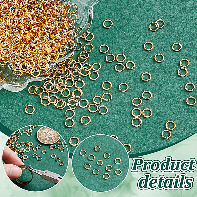 Brass Open Jump Rings KK-WH0001-38G-03-1