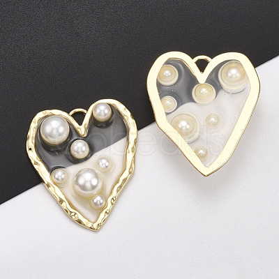 Epoxy Resin Pendants PALLOY-T067-32-1