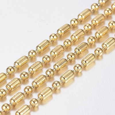 Handmade Ion Plating(IP) 304 Stainless Steel Ball Chains STAS-F136-13G-20m-1