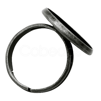 Brass Pad Ring Findings KK-J110-B-1
