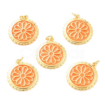 Real 18K Gold Plated Brass Pendants KK-L206-013G-1