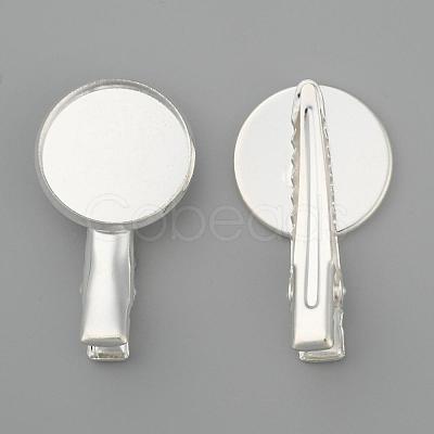 Iron Flat Alligator Hair Clip Findings IFIN-I014-S-1