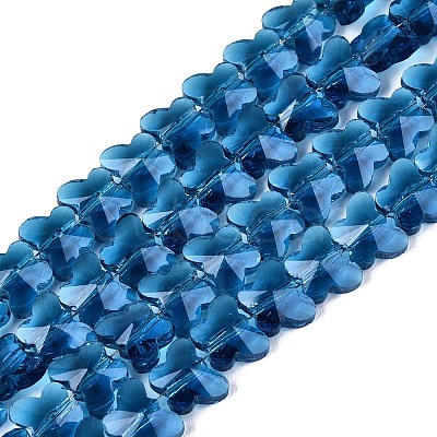 Transparent Glass Beads Strands GLAA-Q118-01A-B01-1