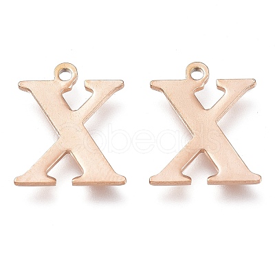 PVD Vacuum Plating 304 Stainless Steel Charms STAS-H112-X-RG-1