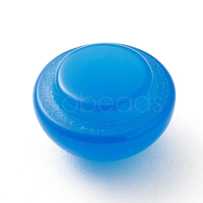 Natural Blue Agate Cabochons G-B009-09-B-1