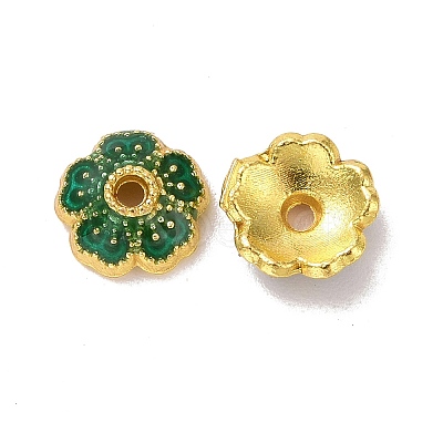 Alloy Enamel Bead Caps LS-ENAM-D027-01A-04G-1