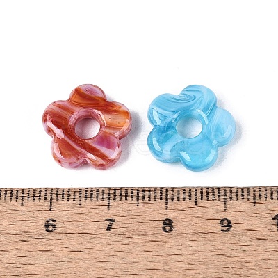 Two Tone Handmade Lampwork European Beads LAMP-N024-39-01-1