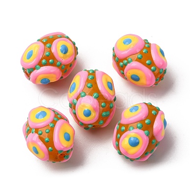 Glass Enamel Beads GLAA-C038-01D-1