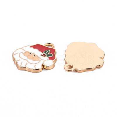 Eco-Friendly Alloy Enamel Pendants ENAM-T011-55-NR-1