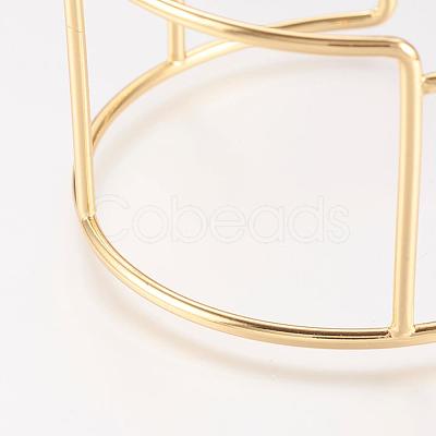 Brass Cuff Bangle BJEW-P168-C06-1
