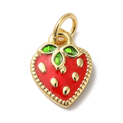 Rack Plating Brass Enamel Charms X1-KK-B092-25G-1