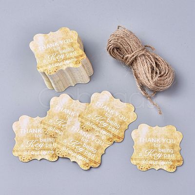 Floral Pattern Paper Gift Tags CDIS-K002-E08-1