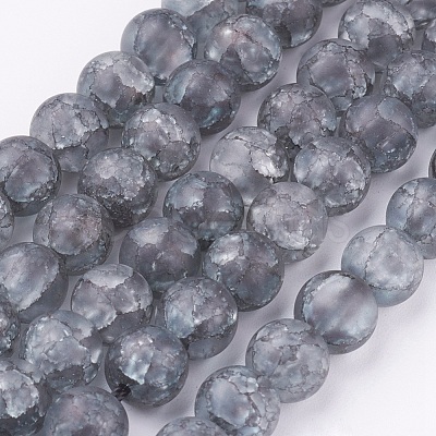Synthetic Crackle Quartz Bead Strands X-CCG-K002-8mm-08-1