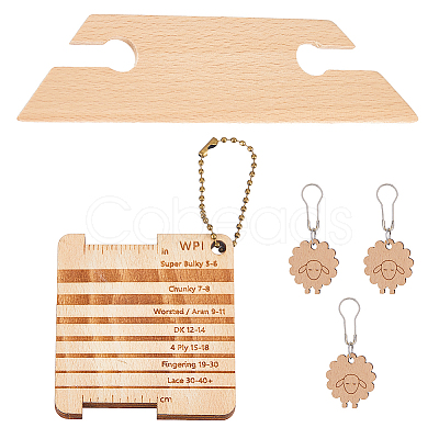 DIY Wood Knitting Tools Sets DIY-HY0003-16-1