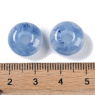 Two Tone Resin European Beads RESI-F055-09D-1