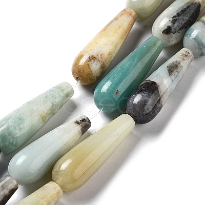 Natural Flower Amazonite Beads Strands G-P528-H03-01-1
