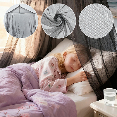 Polyester Gauze Bed Mosquito Net AJEW-WH0481-206A-1