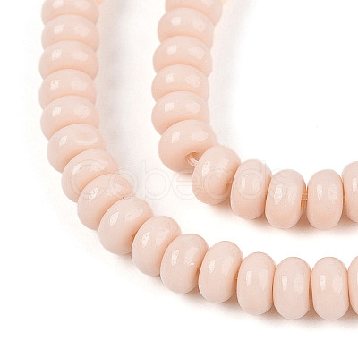 Opaque Solid Color Glass Beads Strands GLAA-ZX008-4mm-18H-1