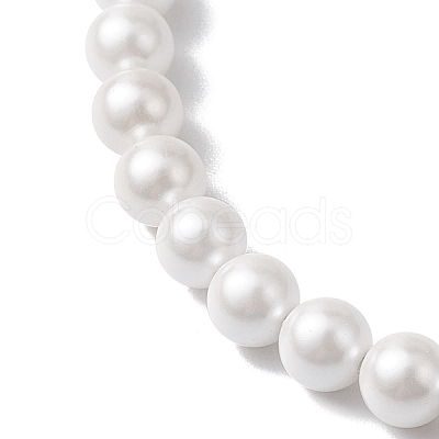 Shell Pearl Beaded Necklaces for Women NJEW-JN04832-1