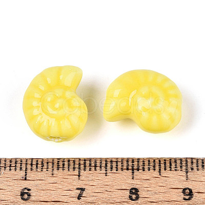 Glazed Porcelain Beads PORC-I028-02I-01-1