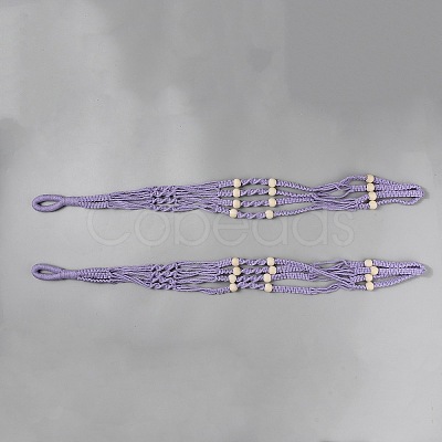 Cotton Crochet Macrame Hanging Planters AJEW-WH20042-17C-1