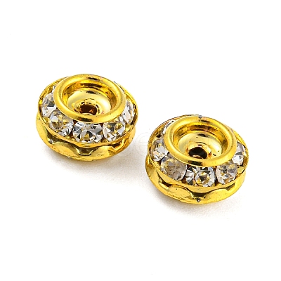 Brass Rhinestone Beads RB-F035-04G-1