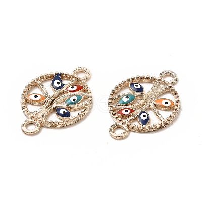 Alloy Enamel Connector Charms FIND-H039-19RG-A-1