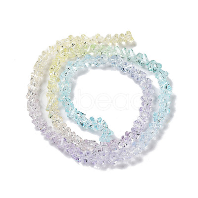 Transparent Glass Bead Strands GLAA-H023-03D-1