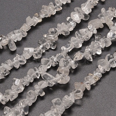 Natural Quartz Crystal Chip Beads Strands G-M205-01-1