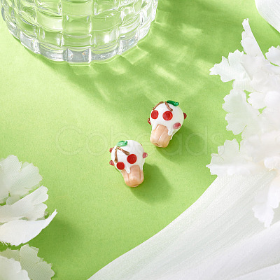 2Pcs Handmade Lampwork Bumpy Beads LAMP-TA0002-51A-1