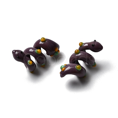 Handmade Lampwork Enamel Beads LAMP-K039-35B-1