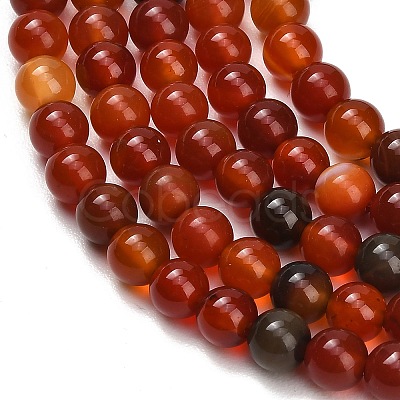 Natural Carnelian Beads Strands GG-CBA1CAF-A01-6mm-1