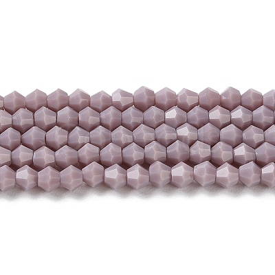 Opaque Solid Color Imitation Jade Glass Beads Strands EGLA-A039-P4mm-D13-1