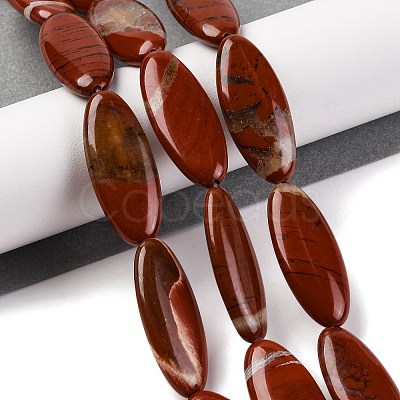 Natural Red Jasper Beads Strands G-B078-E10-01-1
