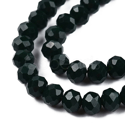 Opaque Solid Color Imitation Jade Glass Beads Strands EGLA-A044-P4mm-D12-1