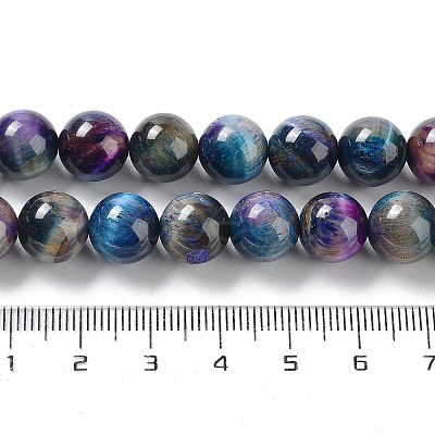 Natural Rainbow Tiger Eye Beads Strands G-NH0002-A01-C01-1