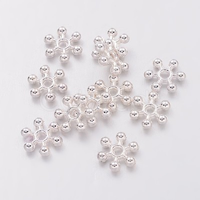 Snowflake Alloy Spacer Beads LS-X-TIBEB-0581-S-NR-1