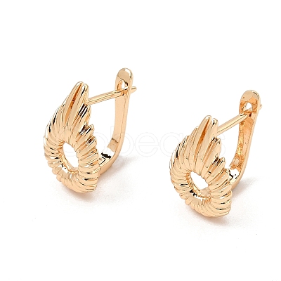 Brass Hoop Earrings for Women KK-CBACA55-15G-1