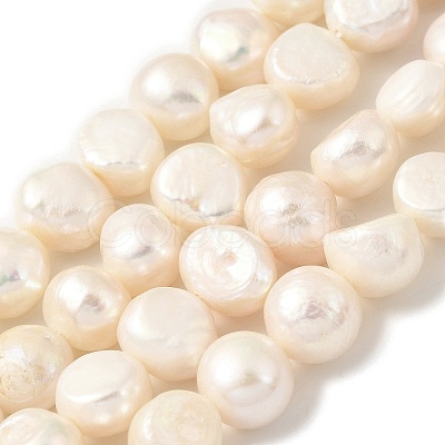 Natural Cultured Freshwater Pearl Beads Strands PEAR-A006-10C-1