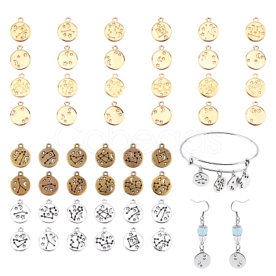 Alloy Filigree Pendants PALLOY-PH0013-65-1