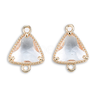 Transparent K9 Glass Connector Charms GLAA-N038-60-F13-1